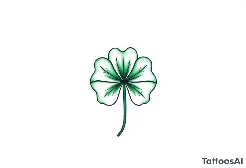 4-leaf clover tattoo idea