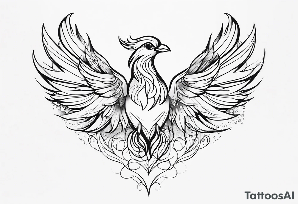 "Resurget Cineribus"
phoenix, delicate, feminine tattoo idea