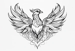 "Resurget Cineribus"
phoenix, delicate, feminine tattoo idea