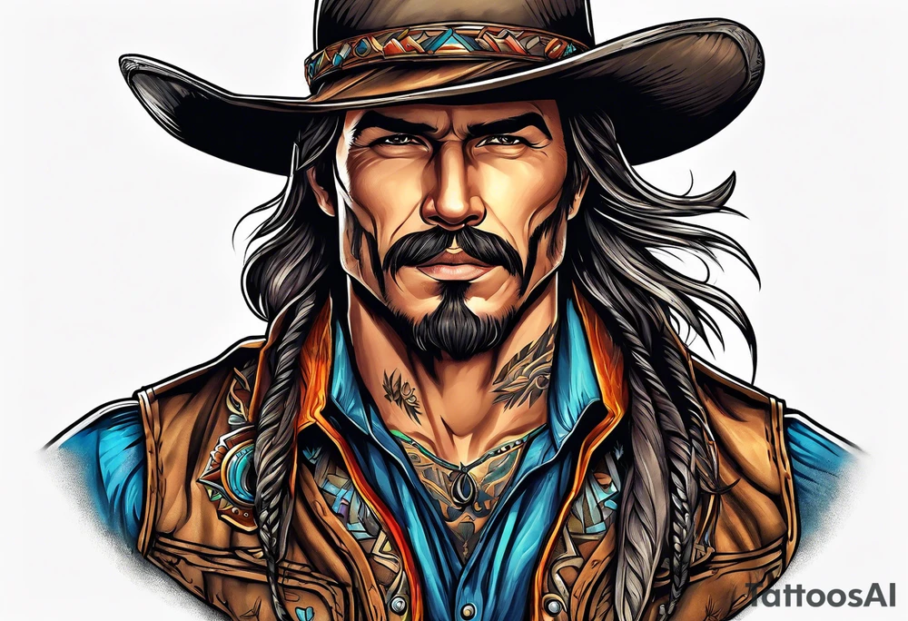 Cowboy tattoo idea