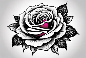 eine Taschenuhr mit einer Rose tattoo idea