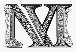 Initial tattoo idea