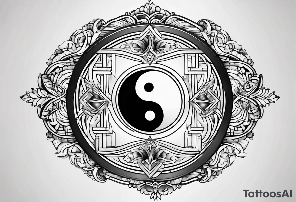 yin and yang tattoo idea