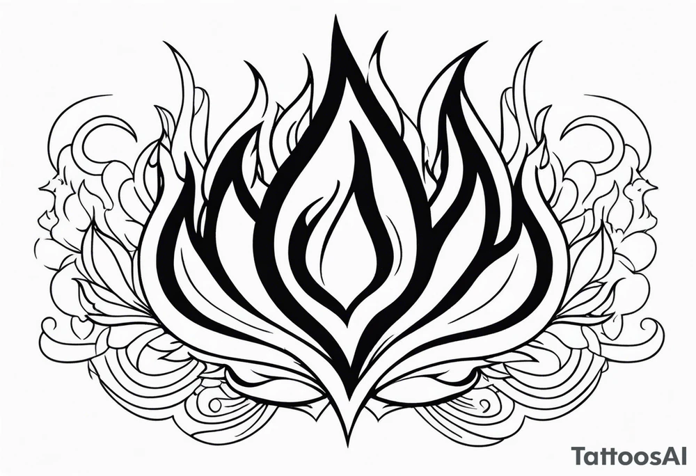 Flames tattoo idea