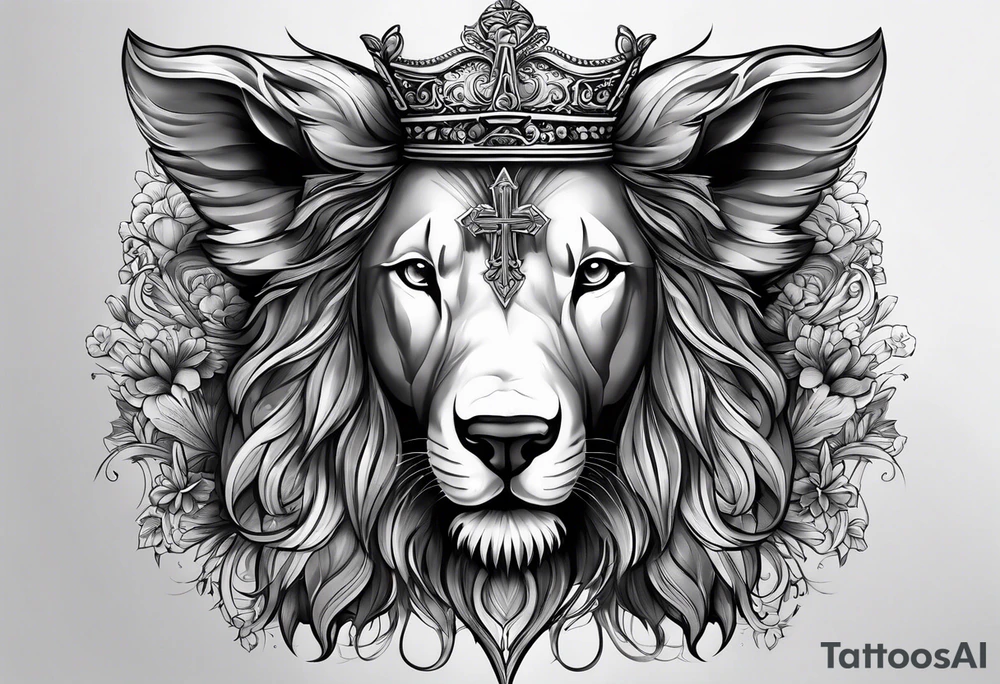 Pain discipline and catholic religion. love to animals. tattoo idea