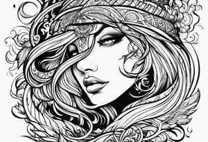 flowing water and fire tattoo tattoo idea