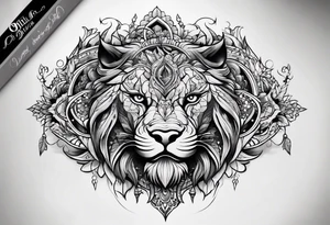 Mystical beast tattoo idea