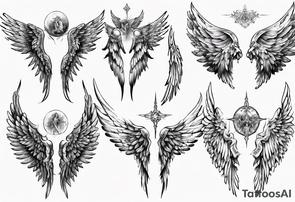 angel wings tattoo idea