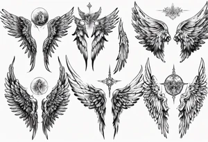 angel wings tattoo idea