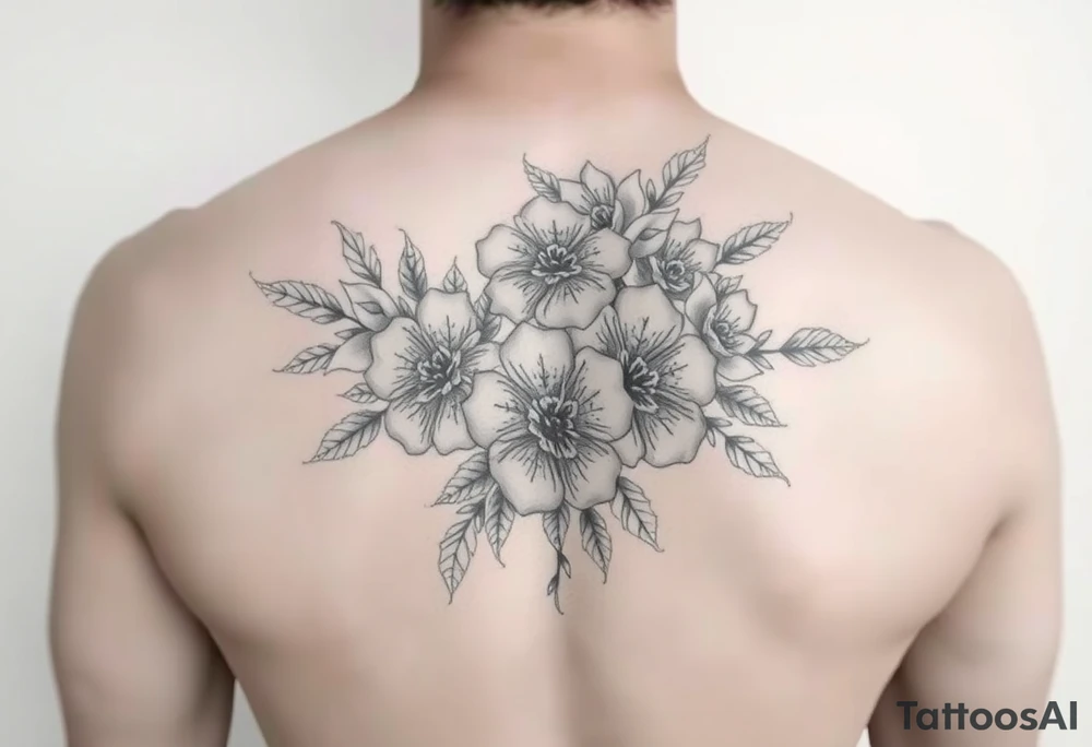 Looking for a cover-up tattoo with flowers pastel colors for months September, January, June, May, and July. tattoo idea