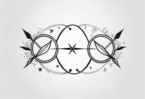 pisces and sagittarius tattoo idea