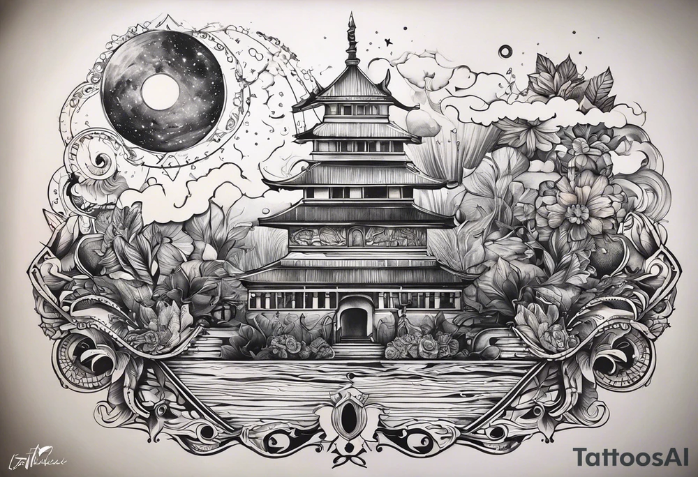 Банки пива сражаться на световых мечах на фоне гор tattoo idea