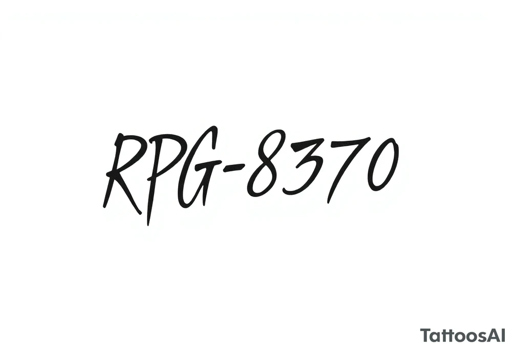 RPG-8370 tattoo idea