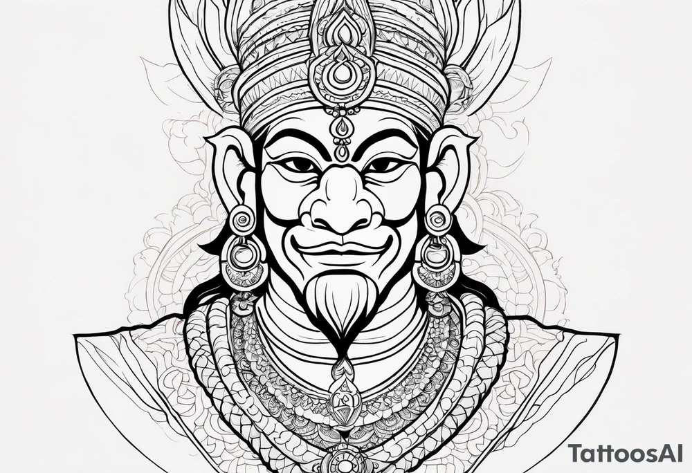 hanuman visna tattoo idea