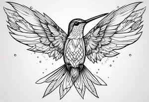 hummingbird tattoo idea