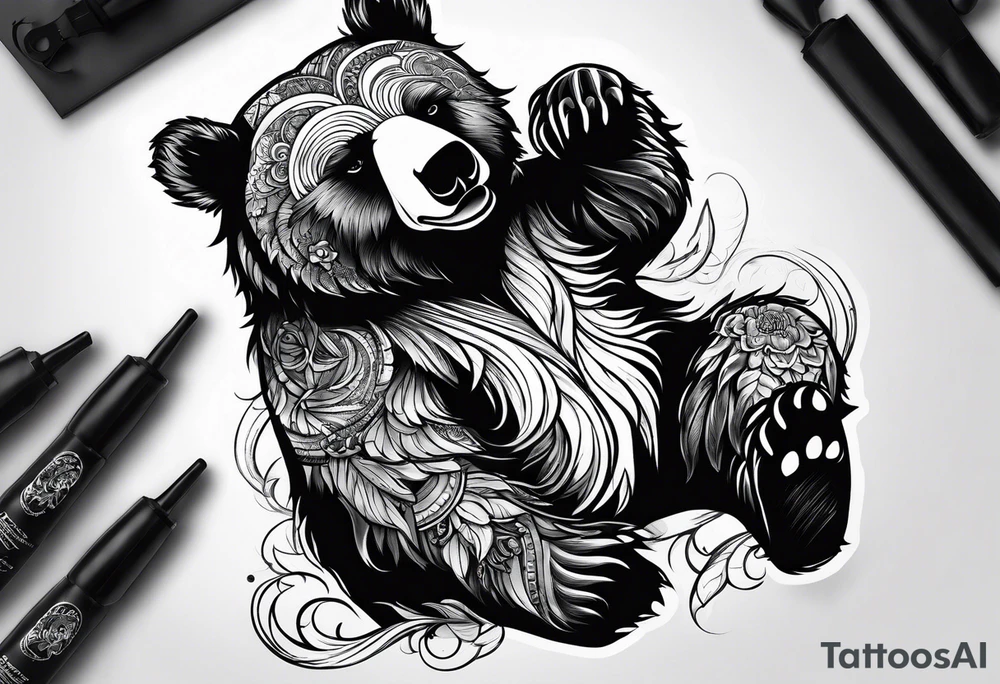 Dancing bear tattoo idea