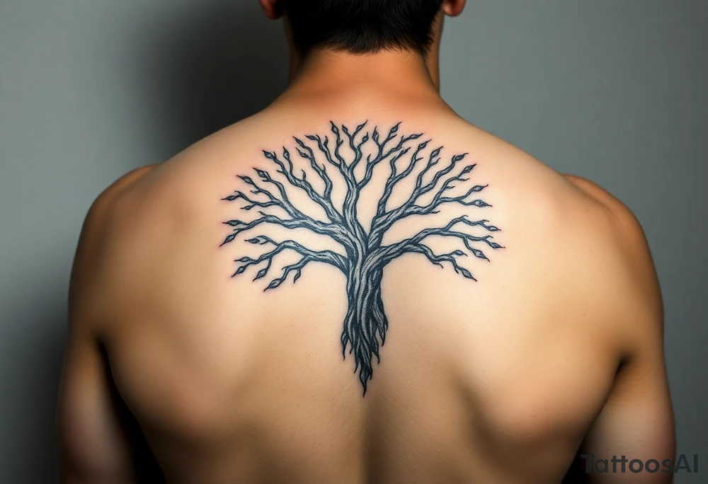 cover up tattoo inspired by the the tree of life tattoo idea