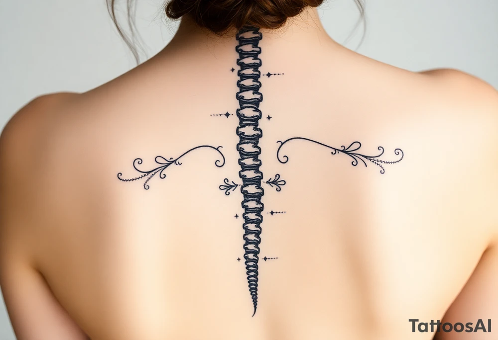 Spine tatto tattoo idea