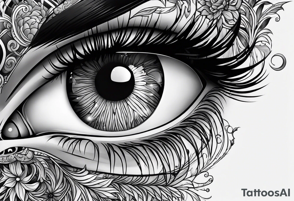 Eye ball tattoo idea