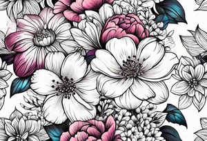 FLORAL PATTERN, SEEMLESS tattoo idea