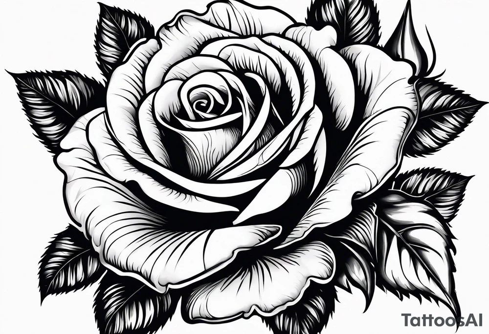 rose and violets, tattoo idea