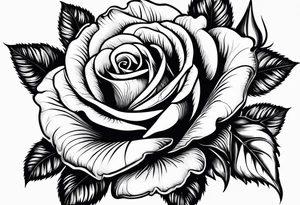 rose and violets, tattoo idea