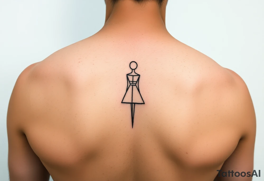 draw female symbol
simple and minimalist tattoo idea