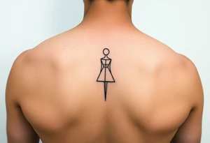 draw female symbol
simple and minimalist tattoo idea