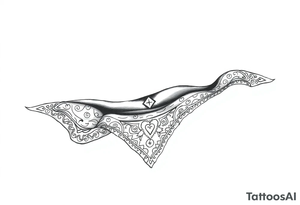 Bandana pattern tattoo idea