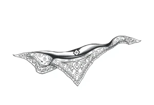 Bandana pattern tattoo idea