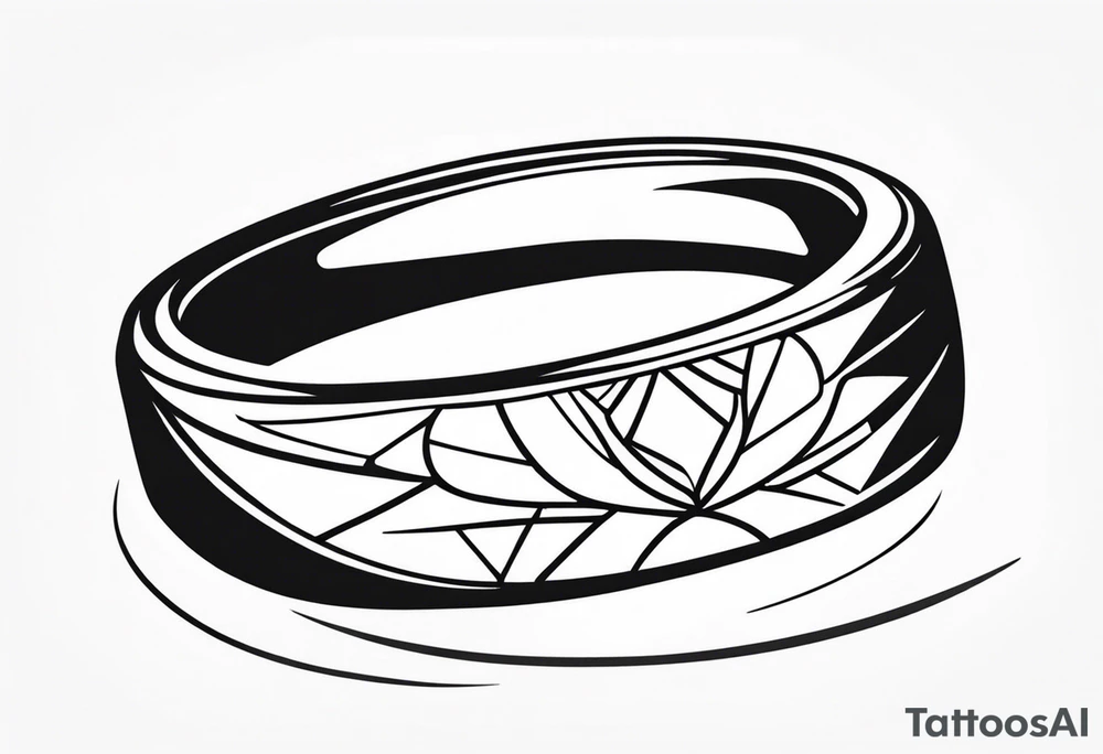 Wedding ring tattoo for man tattoo idea