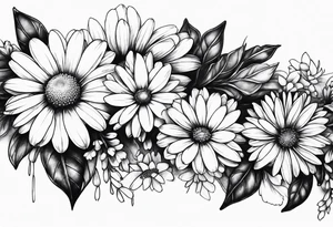 Daisy chain tattoo idea
