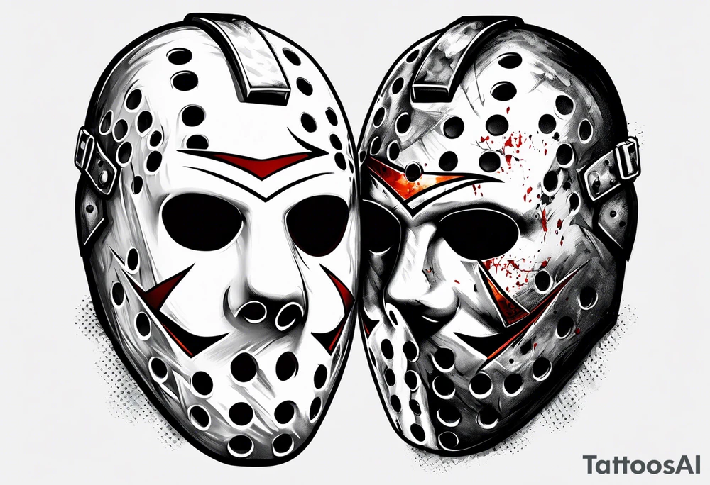 Friday the 13th Jason mask tattoo idea