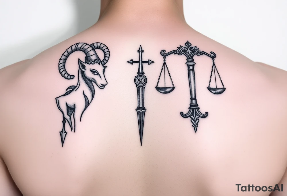 aries and libra
against the odds tattoo idea