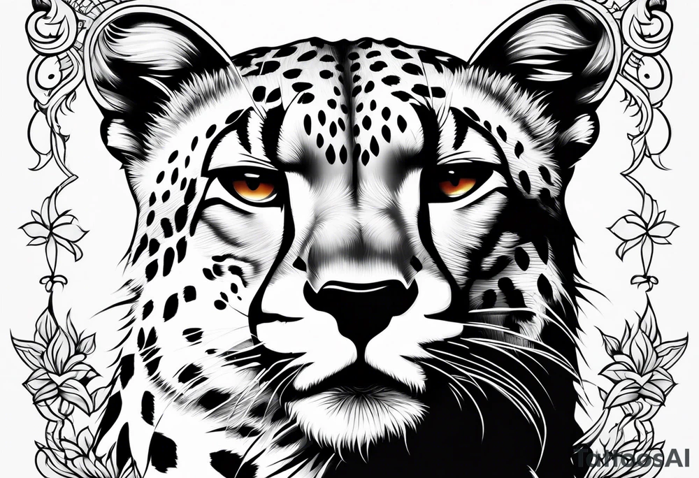cheetah tattoo idea