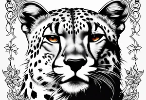 cheetah tattoo idea
