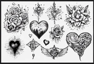 Mind and heart floating away tattoo idea