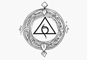 Bind-Runes that means teach or guide.  Small to fit on inside of finger tattoo idea