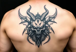 Joshua Esquivel/capricorn/strong and demonic full back  and body tattoo idea
