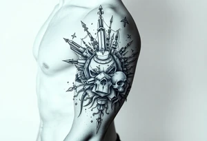 Symbol of a chaotic life with mental health struggles tattoo idea