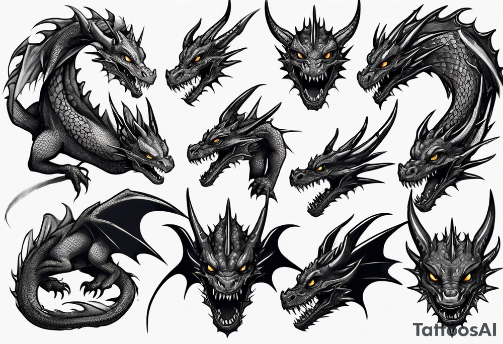 toothless dragon tattoo idea