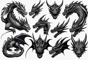toothless dragon tattoo idea