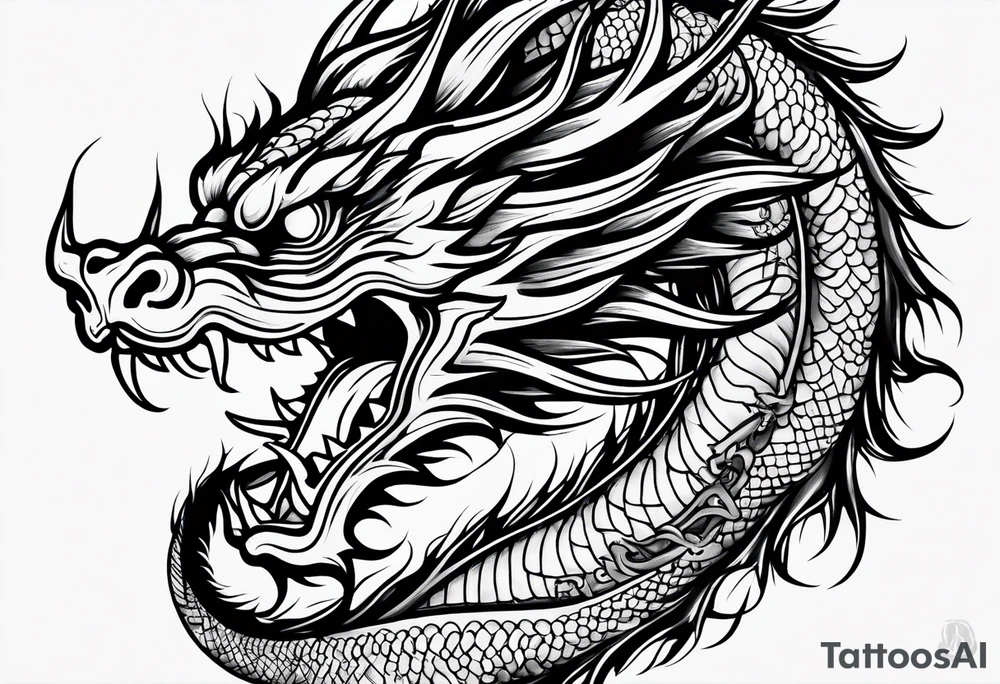 Traditional Chinese Dragon tattoo idea