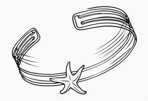 Shell/starfish bracelet tattoo idea
