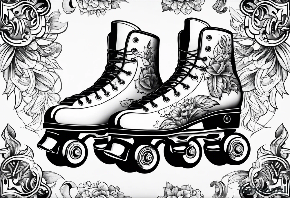 Rollerskates tattoo idea