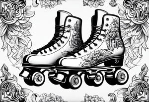 Rollerskates tattoo idea