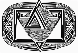 Valhalla 
Sword shield valknut  axe tattoo idea