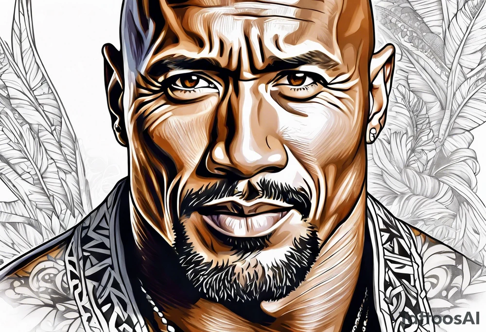 dwayne johnson tattoo idea