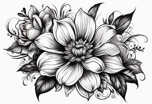 Flowers tattoo tattoo idea