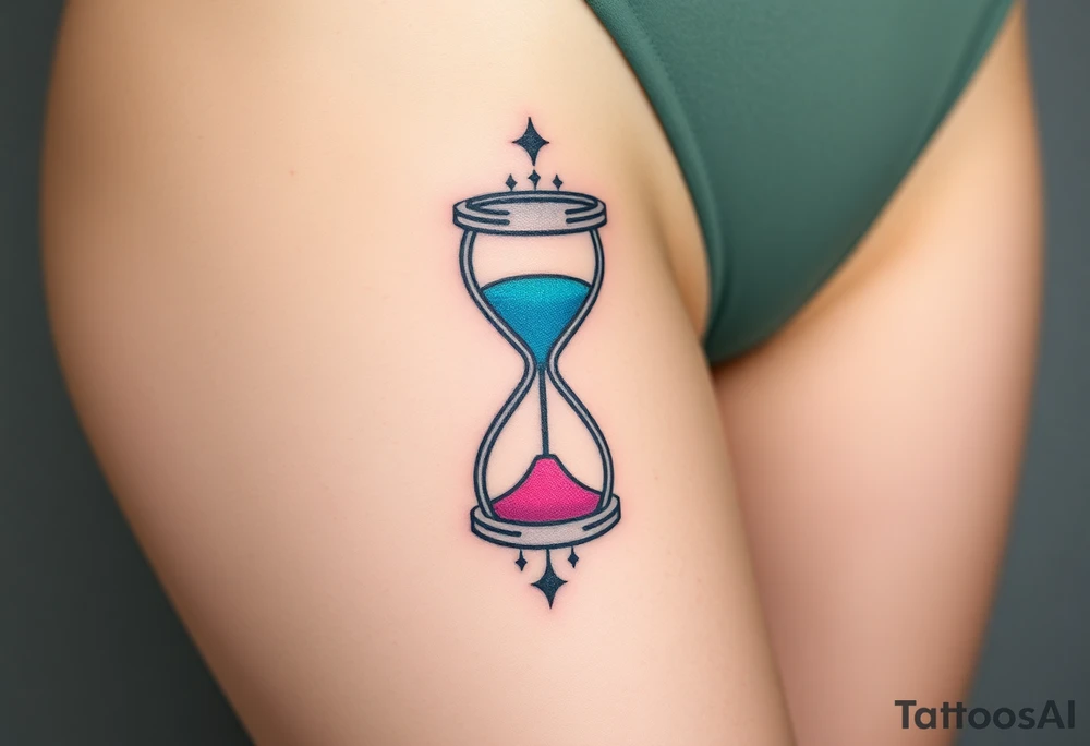 hourglass tattoo idea